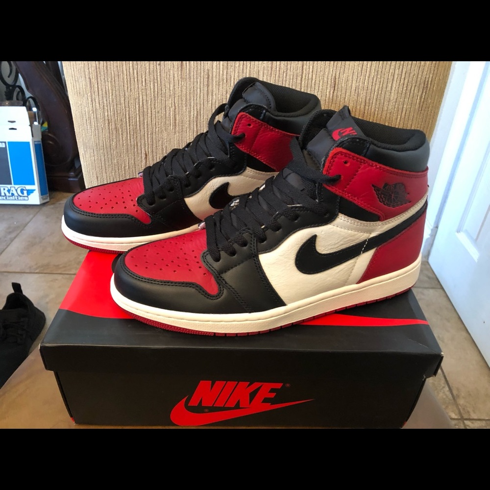 Jordan 1 bred toe high